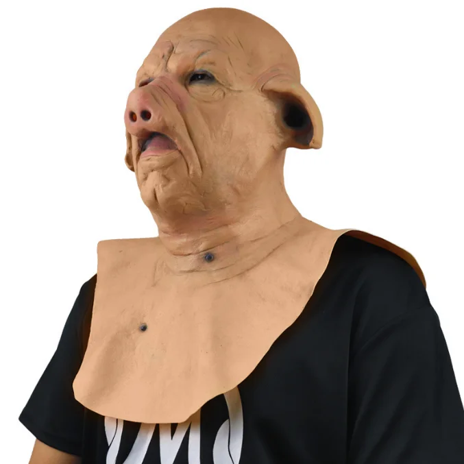 meget fint på den anden side, blyant Halloween Mask Pig | Latex Props Mask | Latex Face Mask | Horror Masks |  Horror Pig - Full - Aliexpress