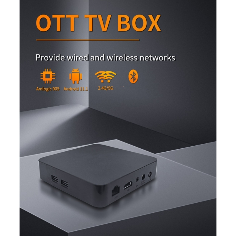 Title 2, 4K Smart TV Box für Android 11.1 2,4G Dual WIFI...