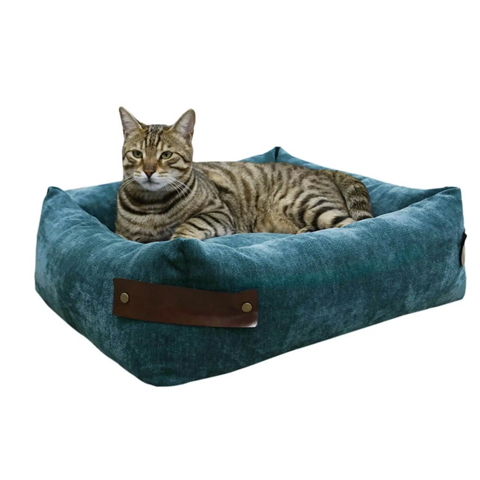 Pet Dog Bed Warm Removable Kennel House Cushion   Basket Cat Calming Mat