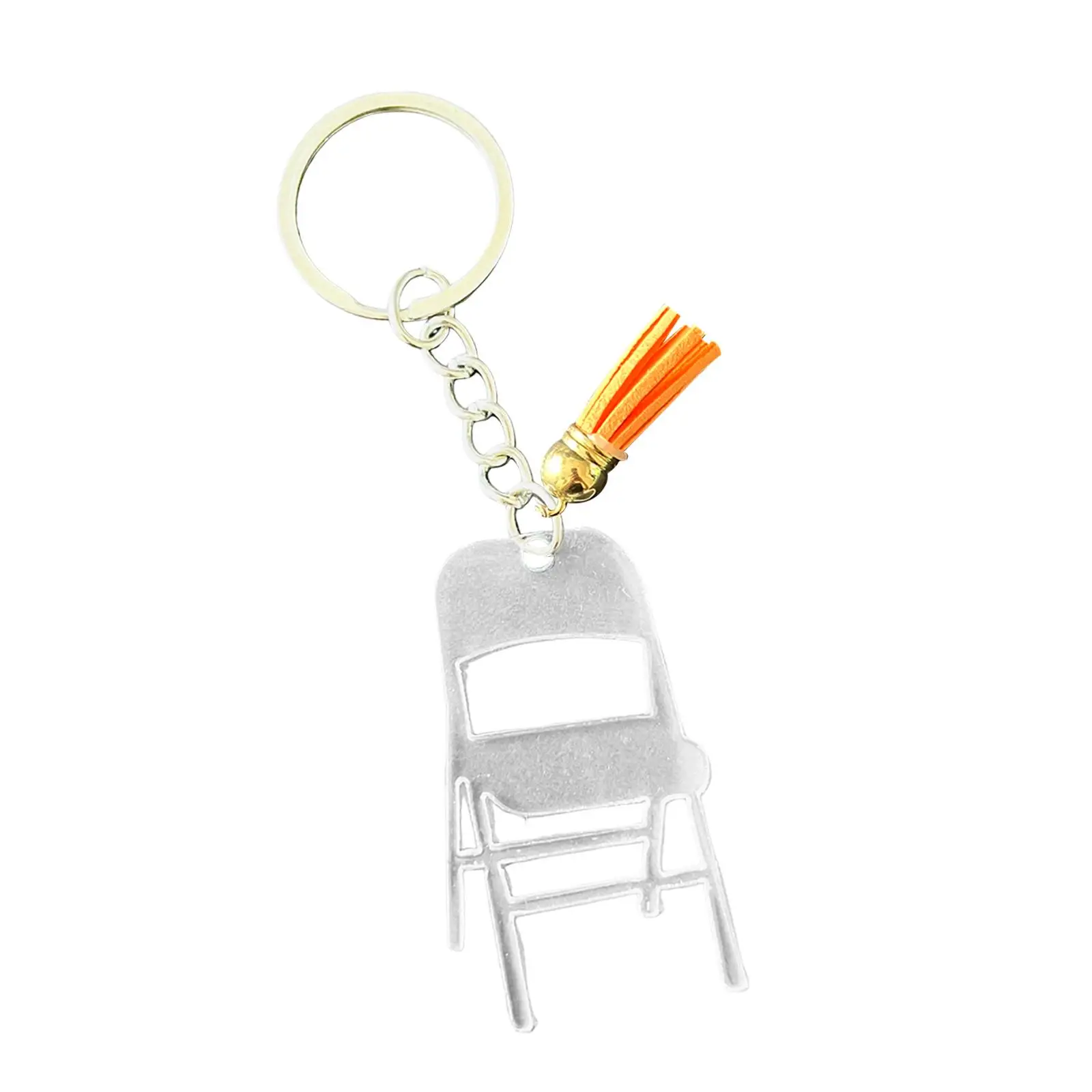 Bag Pendant Key Holder Acrylic Mini Backrest Chair Charm Keychain for Girls