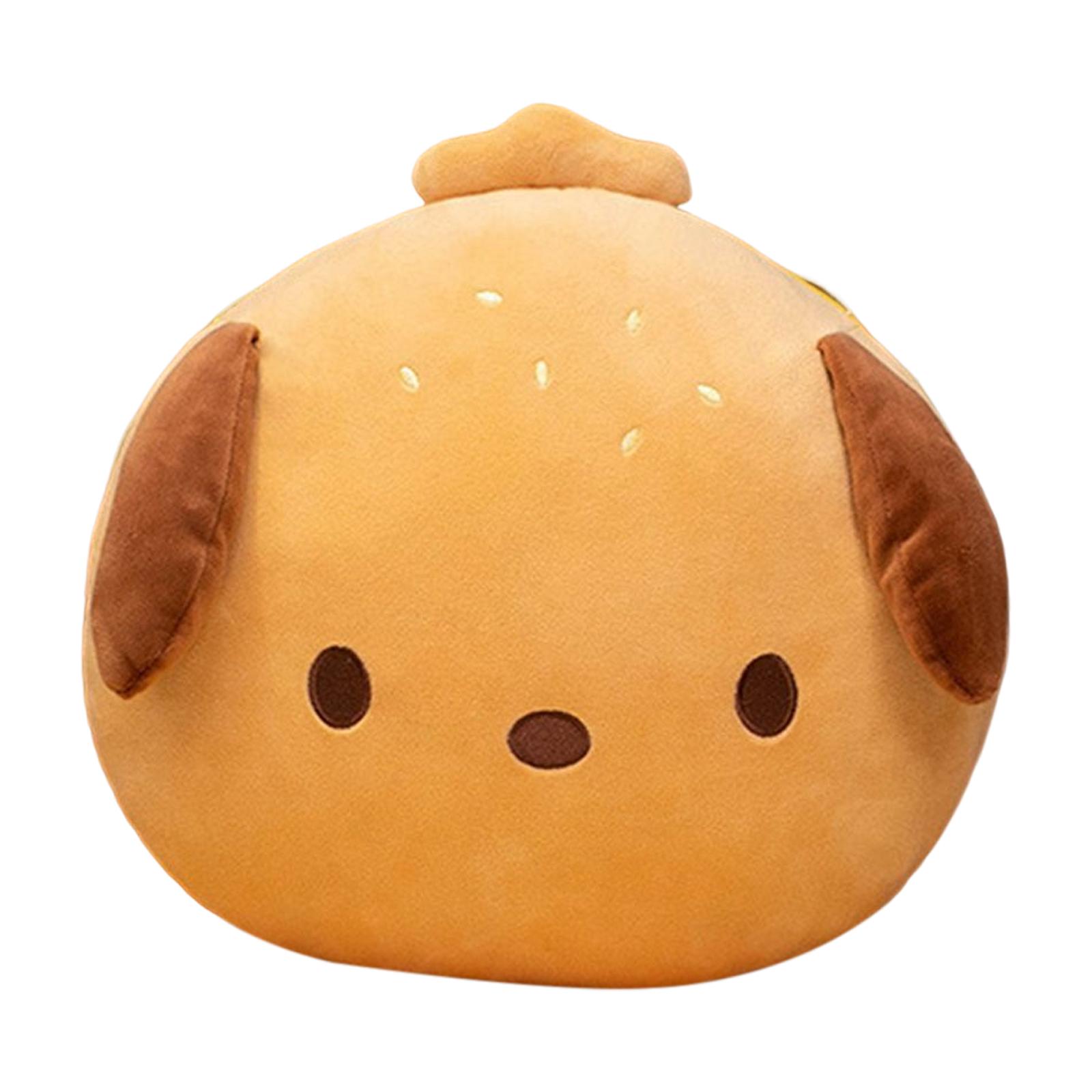 Hamburger Plush Pillow Bedroom Decoration Holiday 13inch Cartoon Dog Burger Plush Toy Hamburger Plush for Kids Office Bedroom