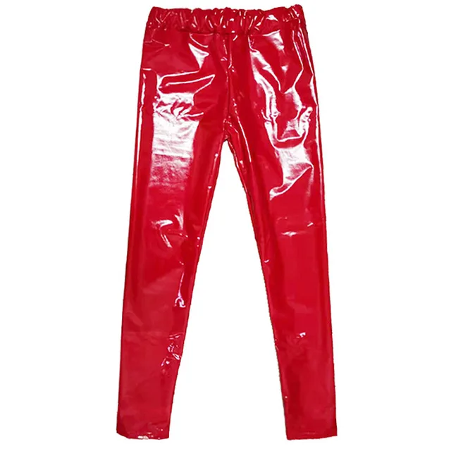 S-XXXL New Women Mirror Leather Leggings Reflective Shiny Stretch Tighten  PVC Leather Pants High Waist Slim Sexy Pants
