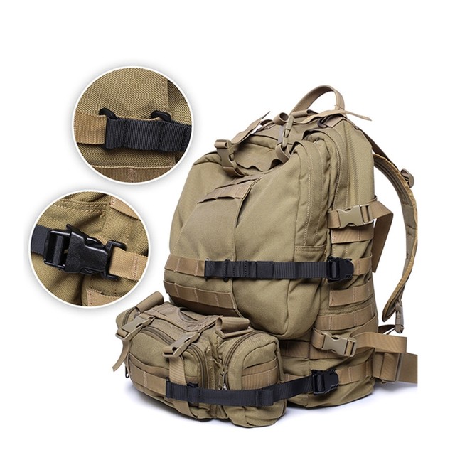 2pcs Molle System Webbing Straps Tactical Backpack Vest Adapter Belts  Outdoor Sports Hiking Hunting Bags Fastening