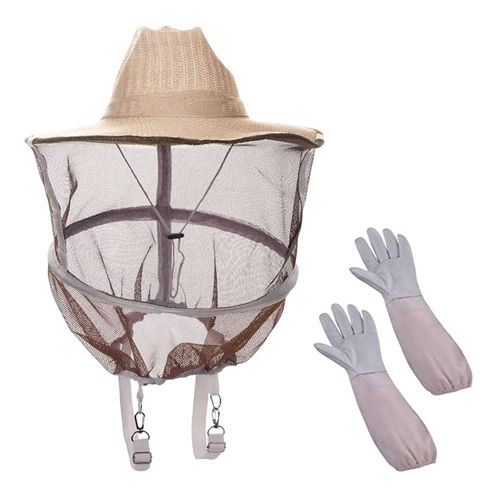 Beekeeping Hat and Gloves Beekeeper Breathable Beekeeping Tools Protection for