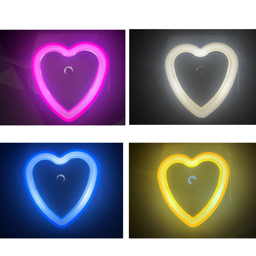LED Night Light Wall Plug-in Auto Sensor Bedside Lamp For Bedroom Kid's Room Hallway Corridor Stairs EU/US 110V 220V Mini Cute