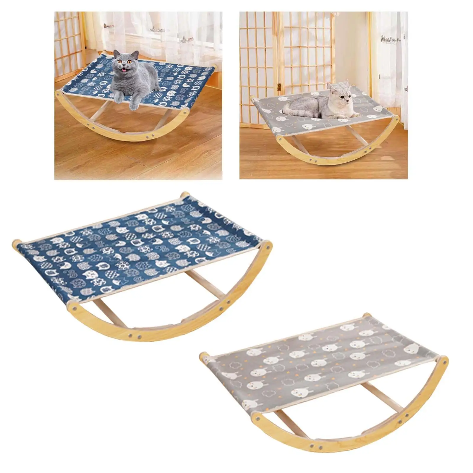 Cat Hammock Bed Detachable Modern Cat Couch for Lounge Indoor Cats Furniture
