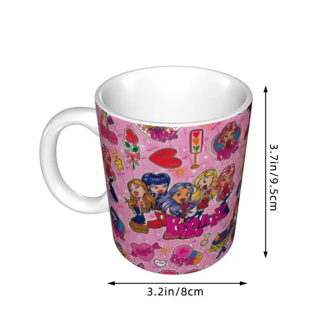Personalized Bratz Doll Mug DIY Cartoon Tv Movie Ceramic Tea Milk