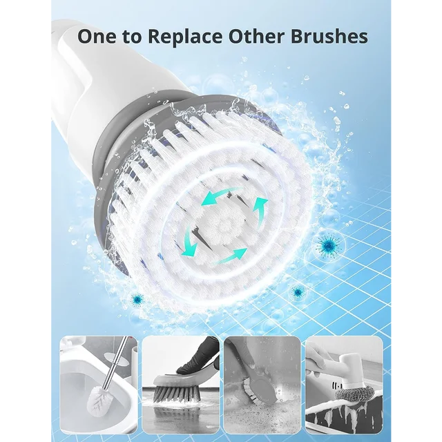 Buy Wholesale China Electric Spin Scrubber For Bathroom Bathtub Cordless  Power Spinning Scrub Brush Handheld Shower Cleaner Brush & Electric Spin  Scrubber Electric Cleaning Brush at USD 1.9