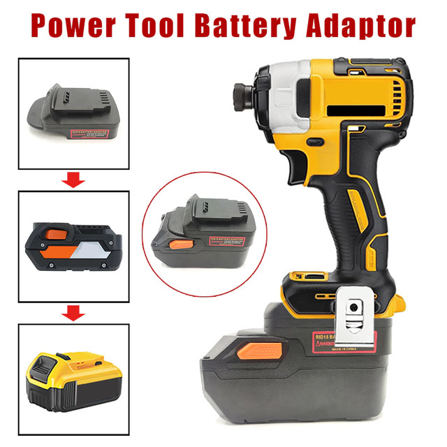 For Black & Decker 20V Lithium Battery Adapter to RIDGID AEG 18V Power  Tools (Not include tools and battery) - AliExpress