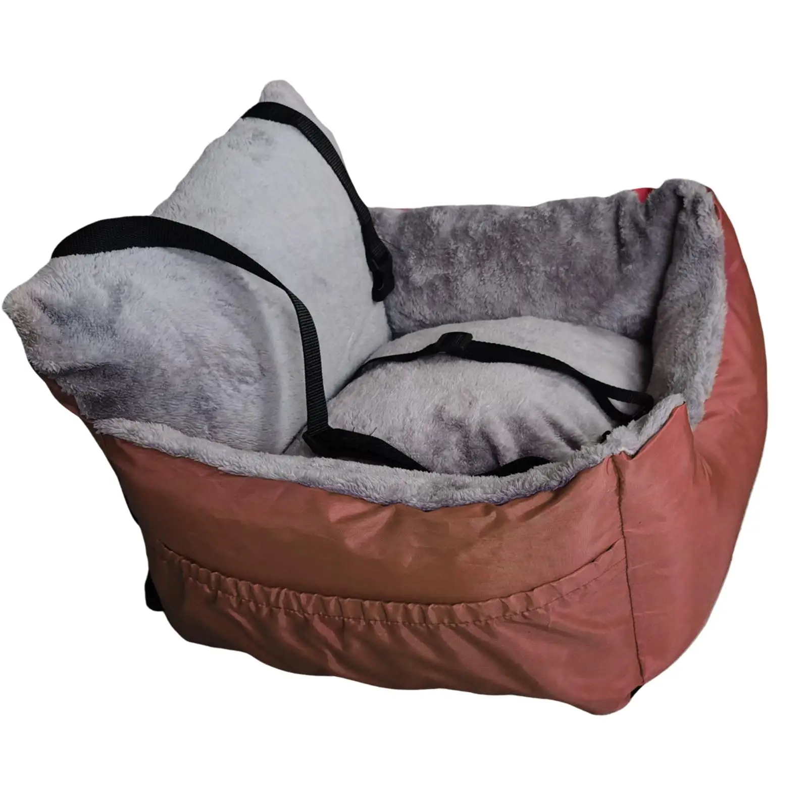 Dog Car Seat Booster Seat Car Transport Detachable Non Slip Pet Carrier Safety Leash Car Armrest Box Portable Nest for Outdoor