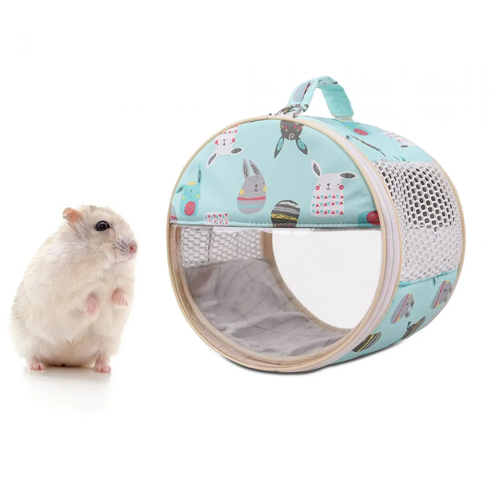 Hamster Carrier Guinea Pig Travel Bag Pouch Pet Outgoing Bag