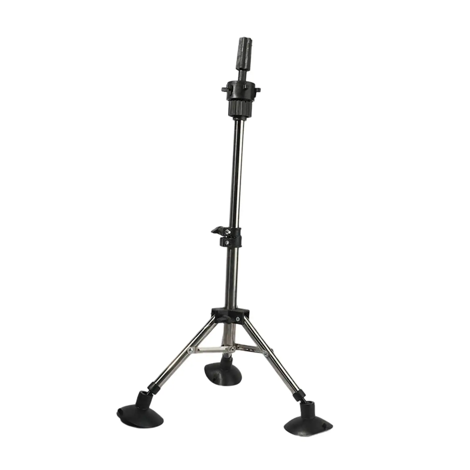 Wig Stand Tripod Adjustable Holder for Cosmetology Hairdressing Training
