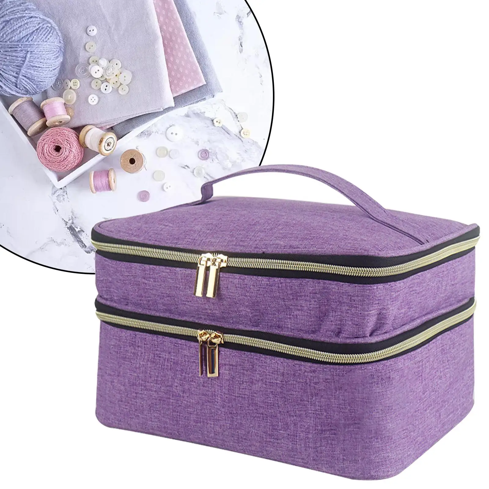 Sewing Storage Organizer Large Capacity Sewing Supplies Organiser Organizer Case for Travel