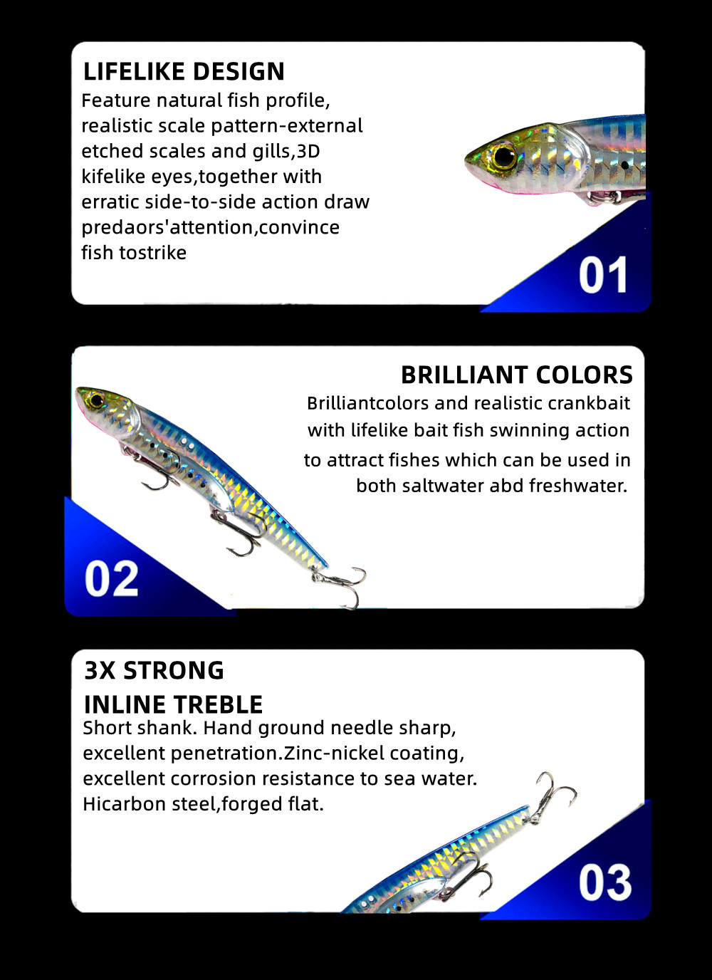 35g 10,5 cm Metall VIB LureFishing Löffel Süßwasser Angeln Harter Köder Scheibe Jig Köder Löffel Angelgerät Metall Jigging – Detail 4