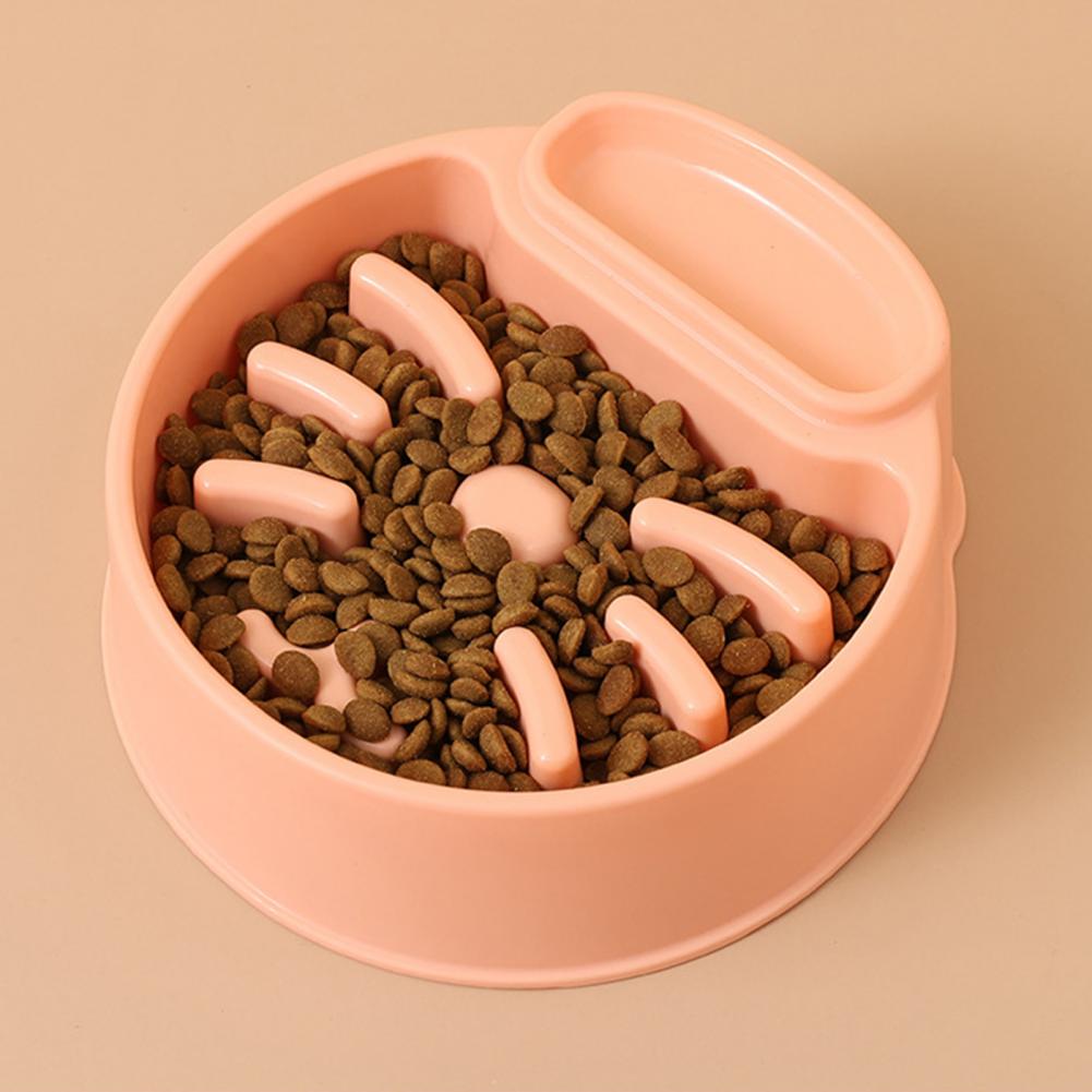 Title 1, Pet Slow Food Bowl Cartoon Shape Round Choke-pr...