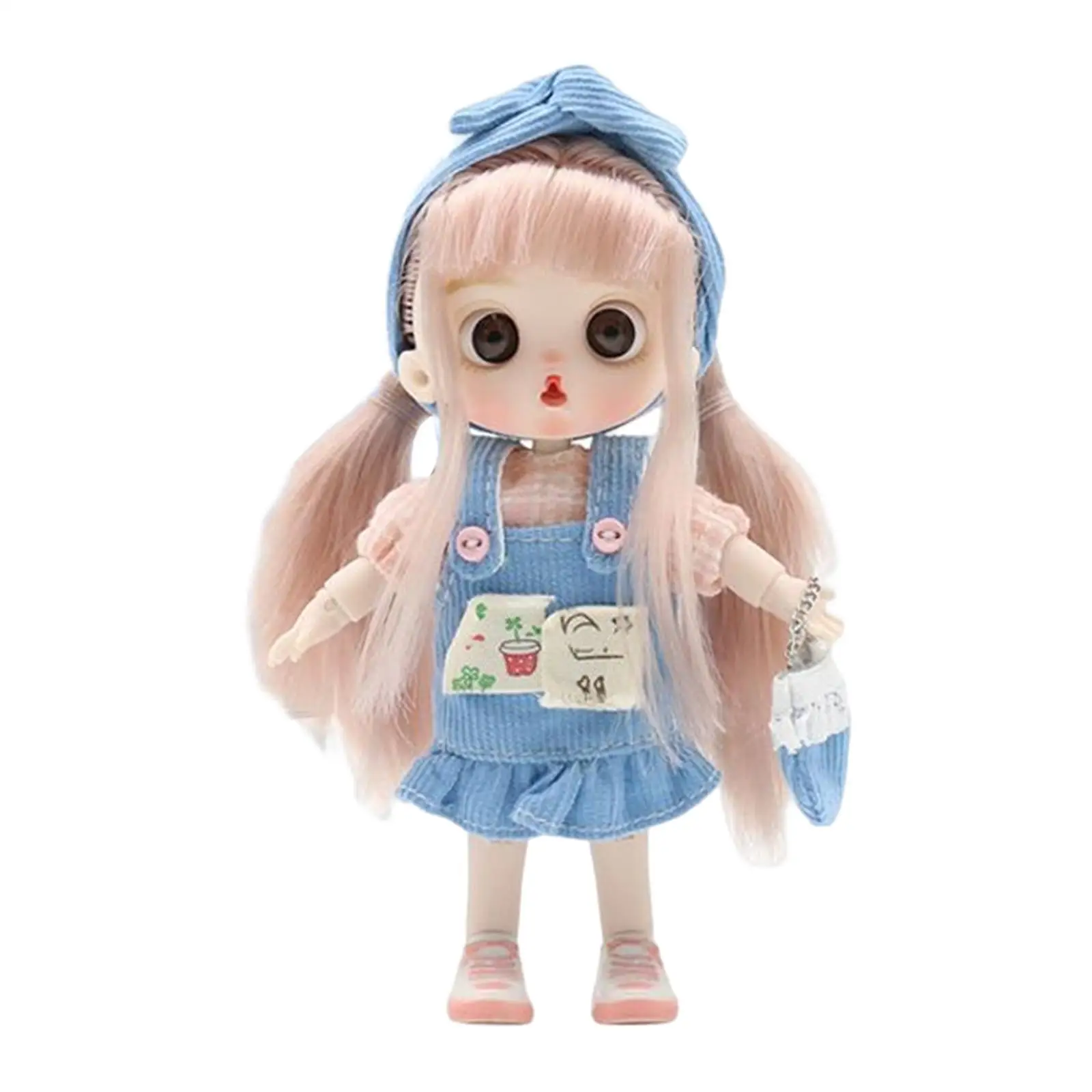14cm Jointed Girl Doll DIY Doll Fashion Doll Change Clothes Makeup Doll