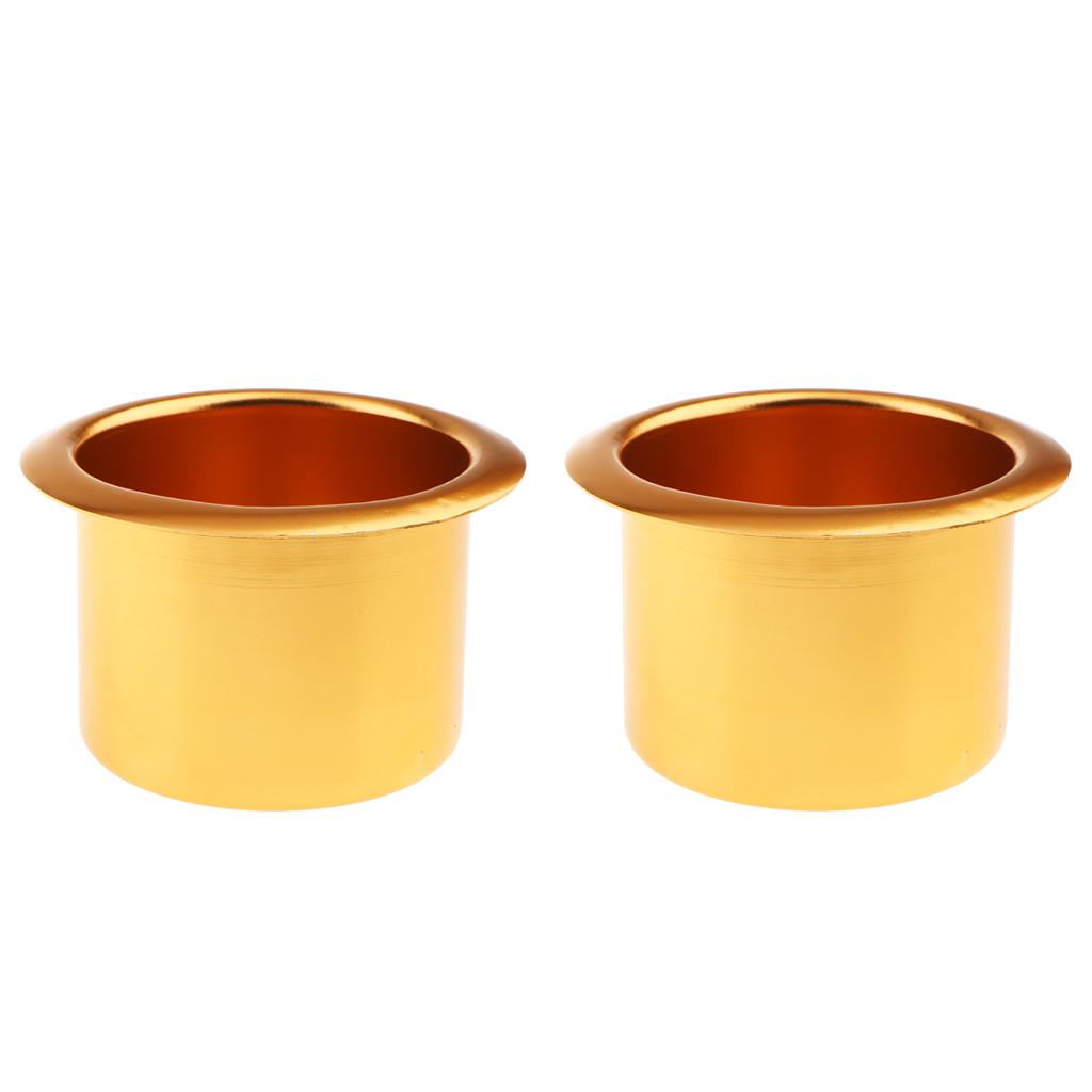 High Quality Gold Aluminum  80x64mm/ 3.15x2.52inch - Pack of 2