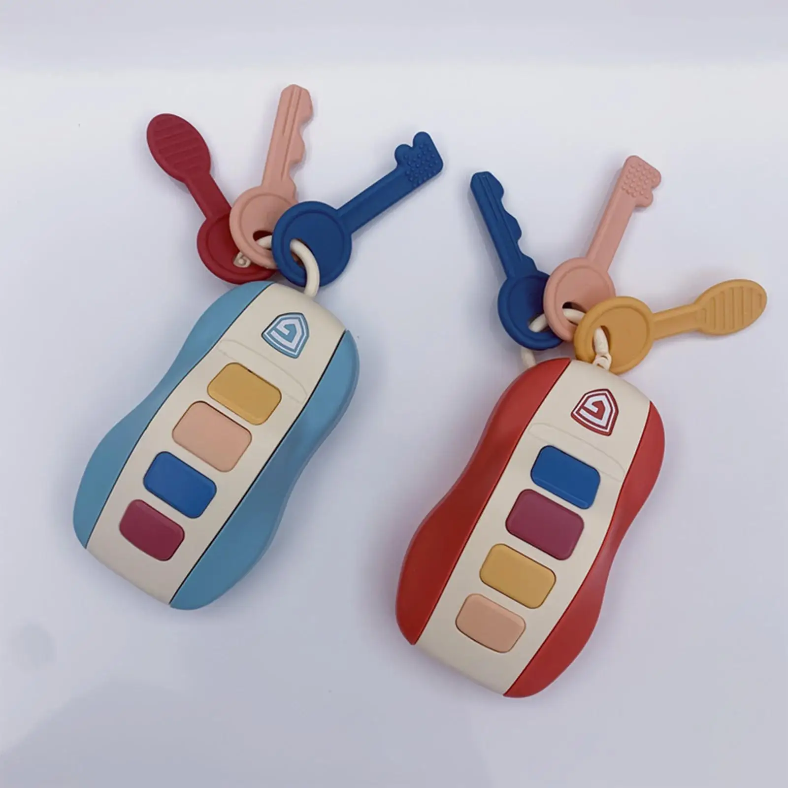 Musical Smart Remote Key Toy with Light and Sounds Electronic Pets Car Keys On A Keychain for Toddler Travel Gifts