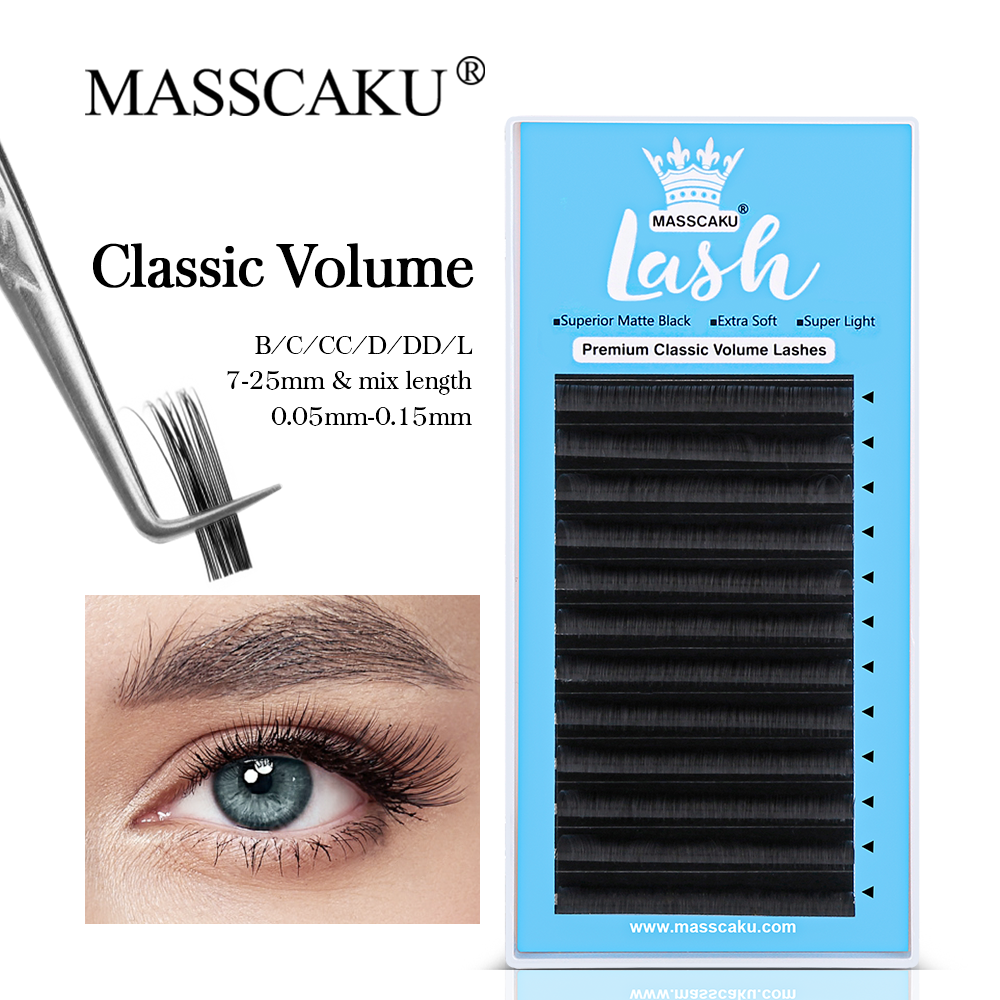 Best of Private Label MASSCAKU Premade Russian Volume Classic Lashes Professional Mink Eyelash Extensions Individual Eyelashes Reviews & Tips