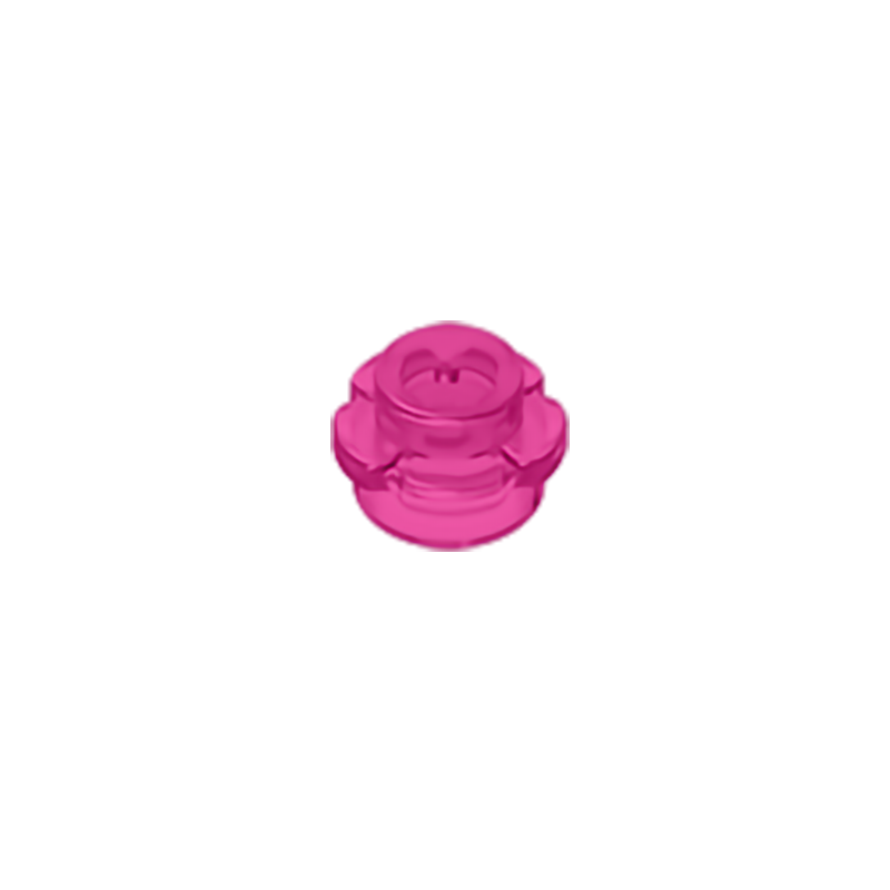 Gobricks GDS-1436 Plate, Round 1 x 1 with Flower Edge (5 Petals) compatible with lego 24866 pieces of children's DIY