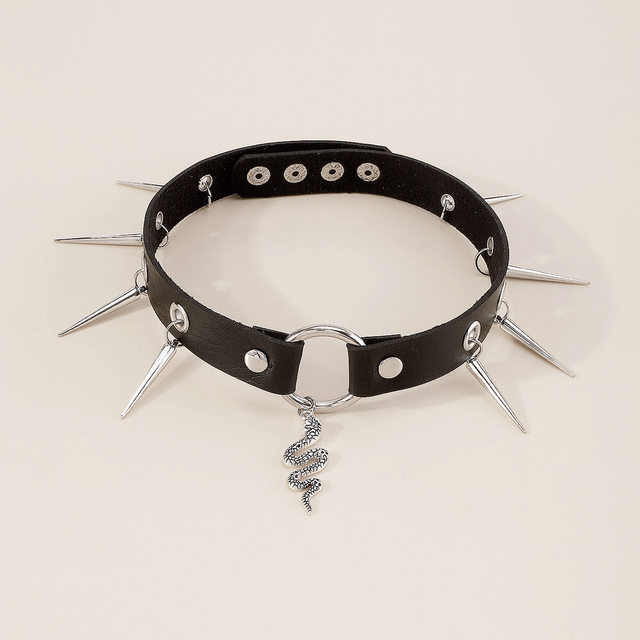 Plated Hate Spiked Choker