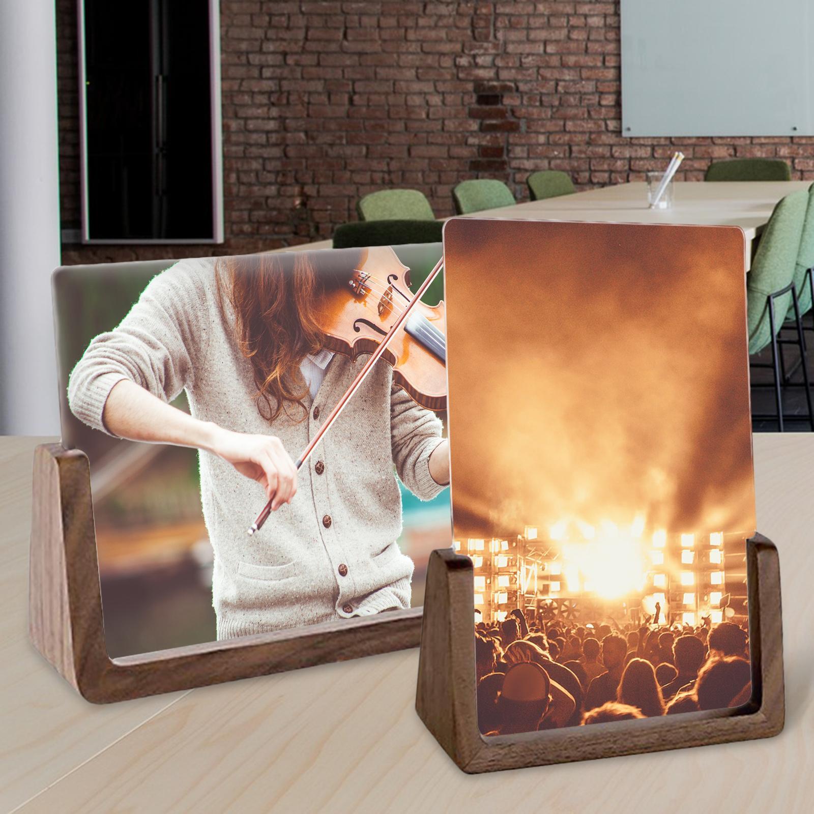 Creative 3.5x5 Picture Frame, Solid Wood U-shaped Photo Frame, Wooden Photo Frame, Wooden Crafts