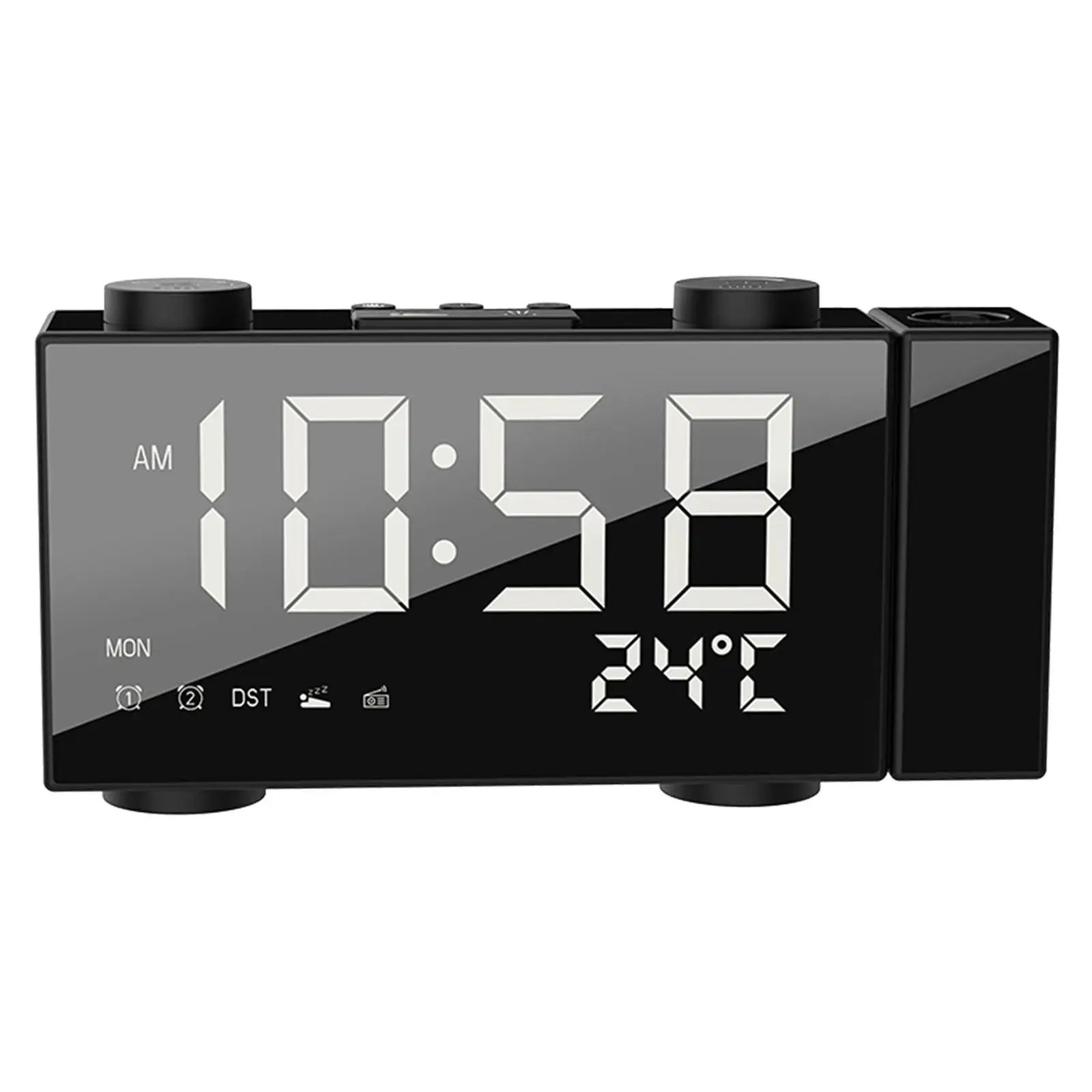 Projection Alarm Clock with USB Charging Port Digital Clock for Ceiling