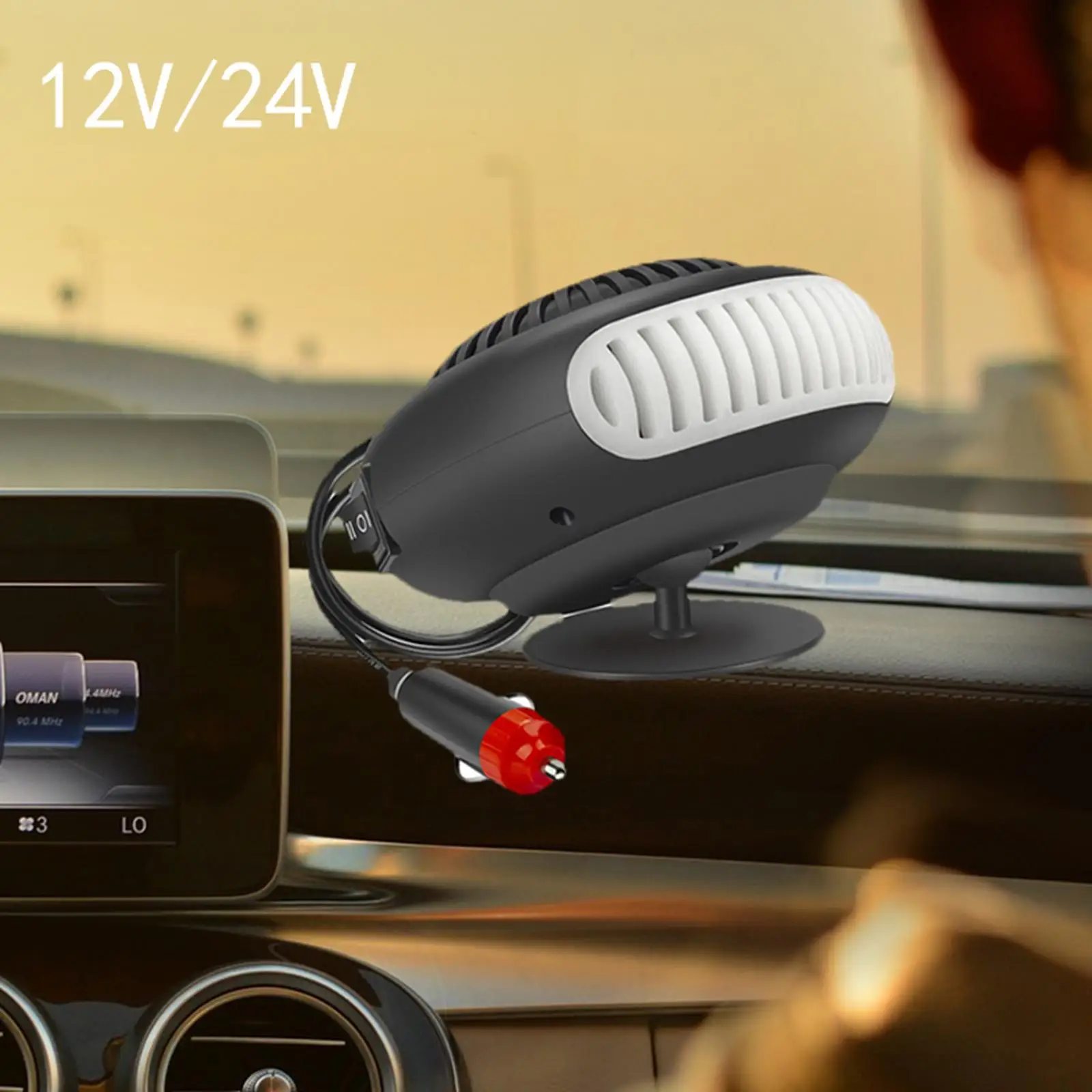 Portable Car Heater Heating 360 Degree Rotation Interior Accessories Automobile
