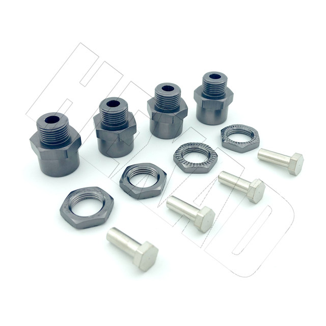Adaptateur Moyeu Hexagonal 12 à 17 Mm Pour Voiture RC – Compatible D4 HSP 94123 1:10, 4 Pièces, Bleu