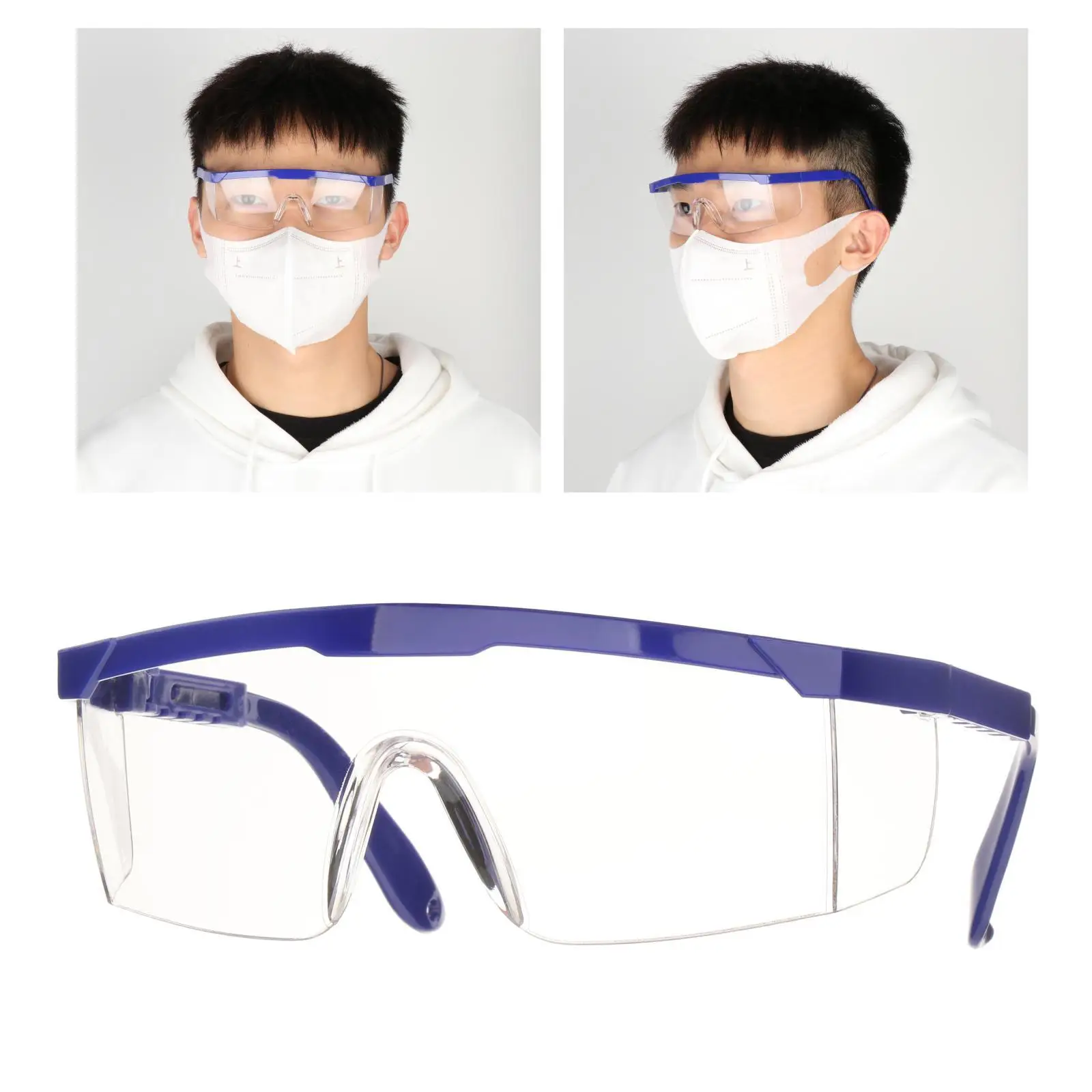 Anti Fog Safety Goggles Glasses Clear Lab Goggles Scratchproof Glasses Anti-Shock Lightweight for Welding Outdoor Sports Sanding