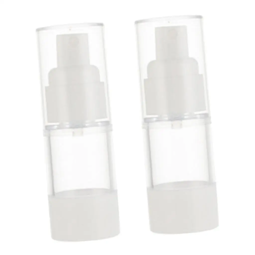2 Pack Makeup Airless Pump Spray Bottles Portable Toner Fine Mist Vacuum Sprayer
