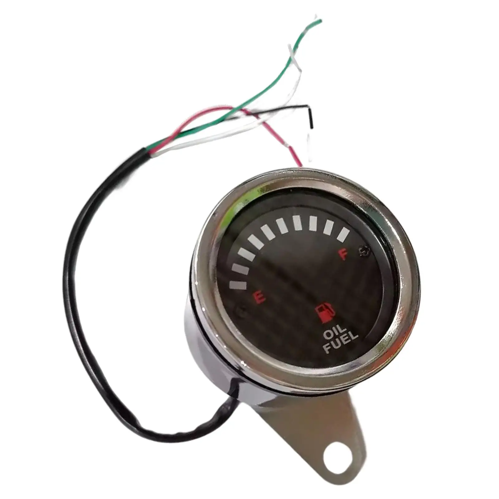 2.56 inch 65mm Universal Motorcycle Car Fuel   Gauge 12V LED Light