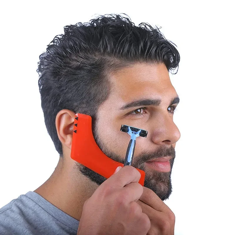 Best of Haircut Kit Beard Hair Goatee Neckline Shaving Template Hairline Beard Shaping Tool Hair Cutting Grooming Kit Barber Supplies Reviews & Tips - Image 2