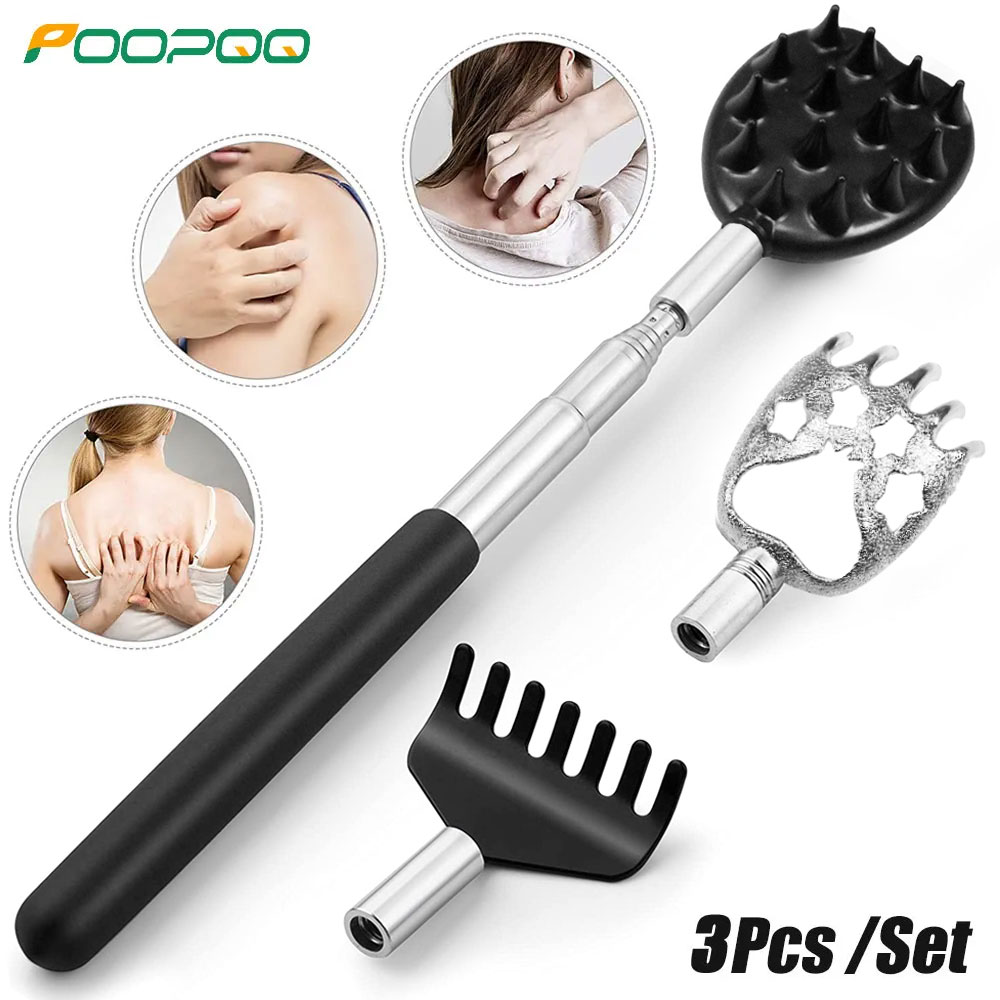 Best of Telescopic Back Scratcher Scratching Backscratcher Massager Kit Back Scraper Extendable Telescoping Itch Health Products Hackles Reviews & Tips