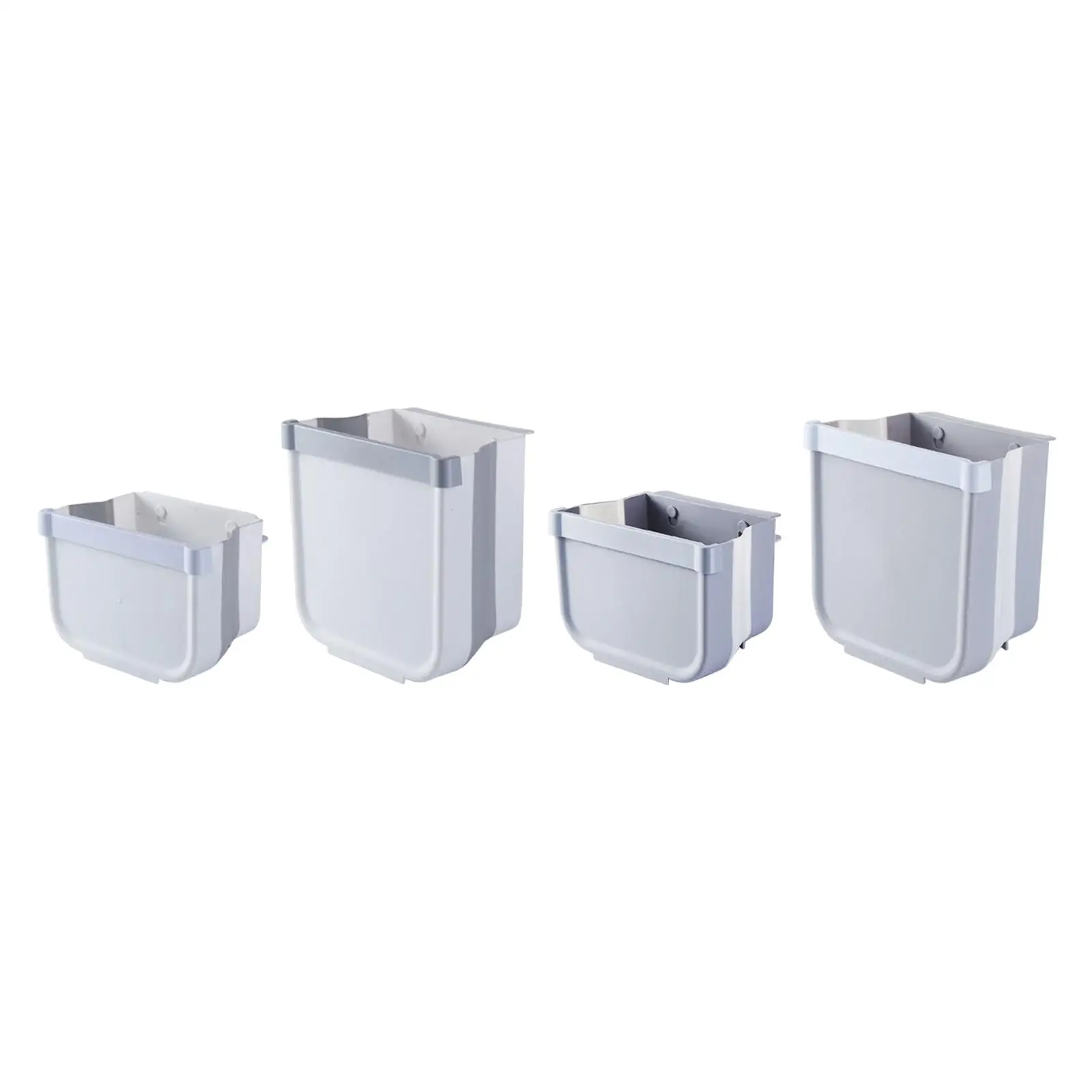 Foldable Wall Mounted Trash Can Dustbin Garbage Can Waste Basket Hanging Waste Bin Small for Cabinet Car Camping Countertop Door