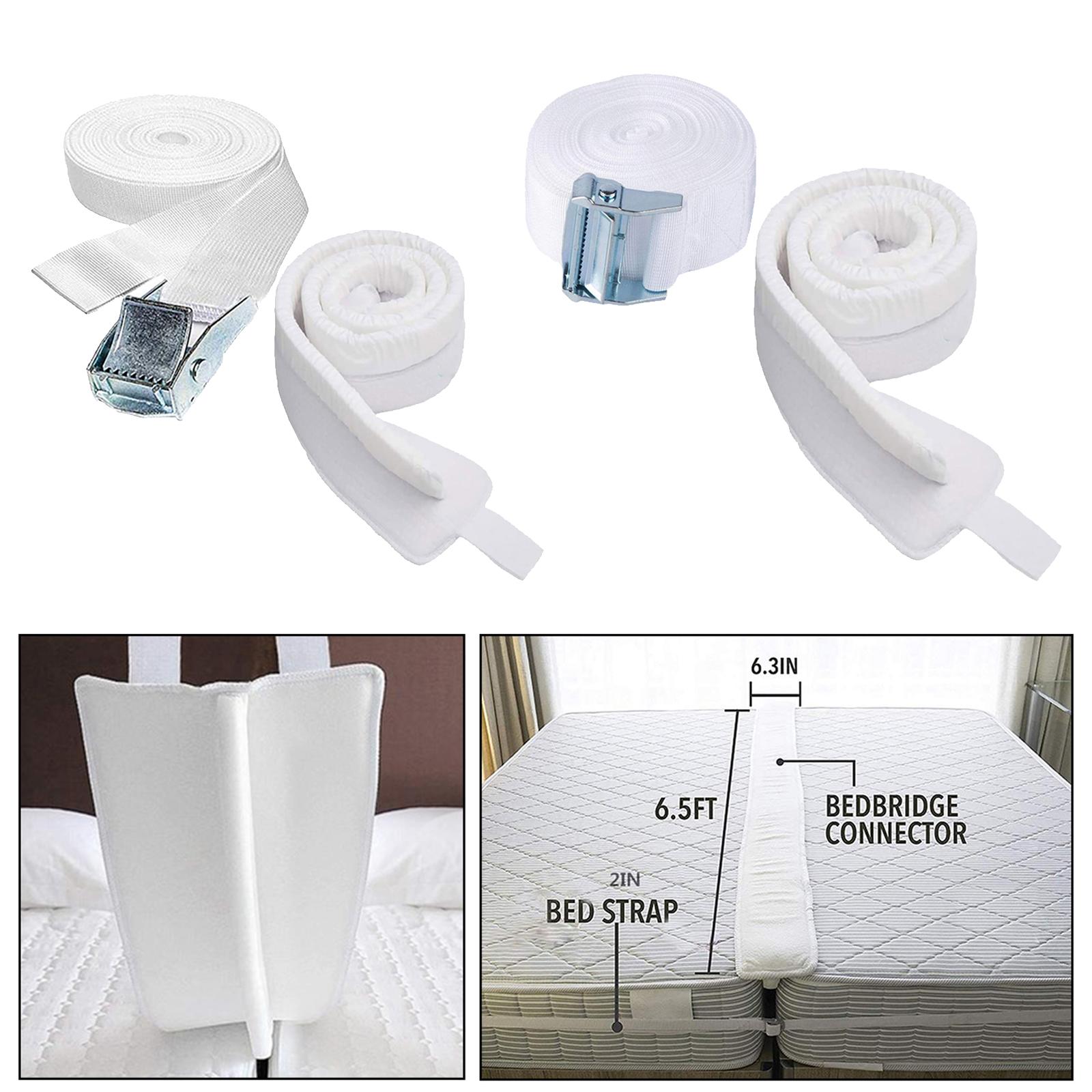 Twin to King , Converter Kit  Beds, Gap Filler Pad with Strap, Quickly Create King Size Bed, Mattress Connector  Room