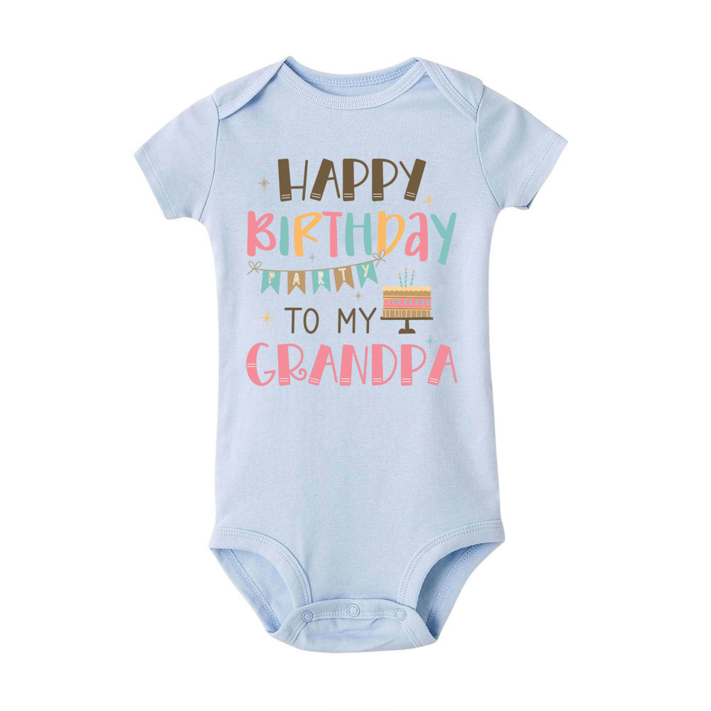 Alles Gute zum Geburtstag zum besten Opa und Oma Baby-Body, Großeltern, Geburtstagsfeier, Baby-Outfit, Kleinkind-Overall, beste Geschenke – Detail 4