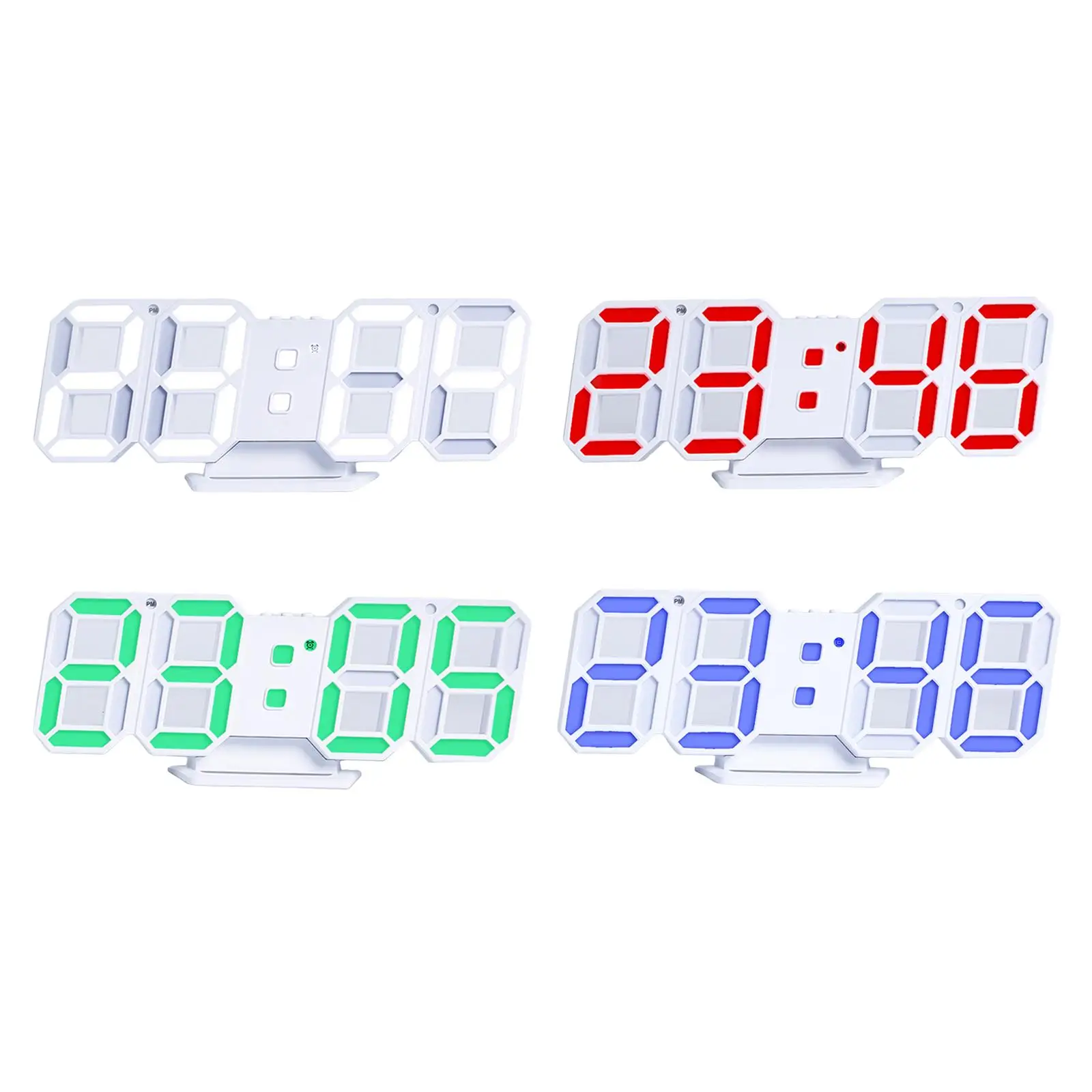 Alarm Clock with USB Table Electronic Calendar Desk Clock Large LCD Display Alarm Clock with USB Port for Home Birthday Gifts