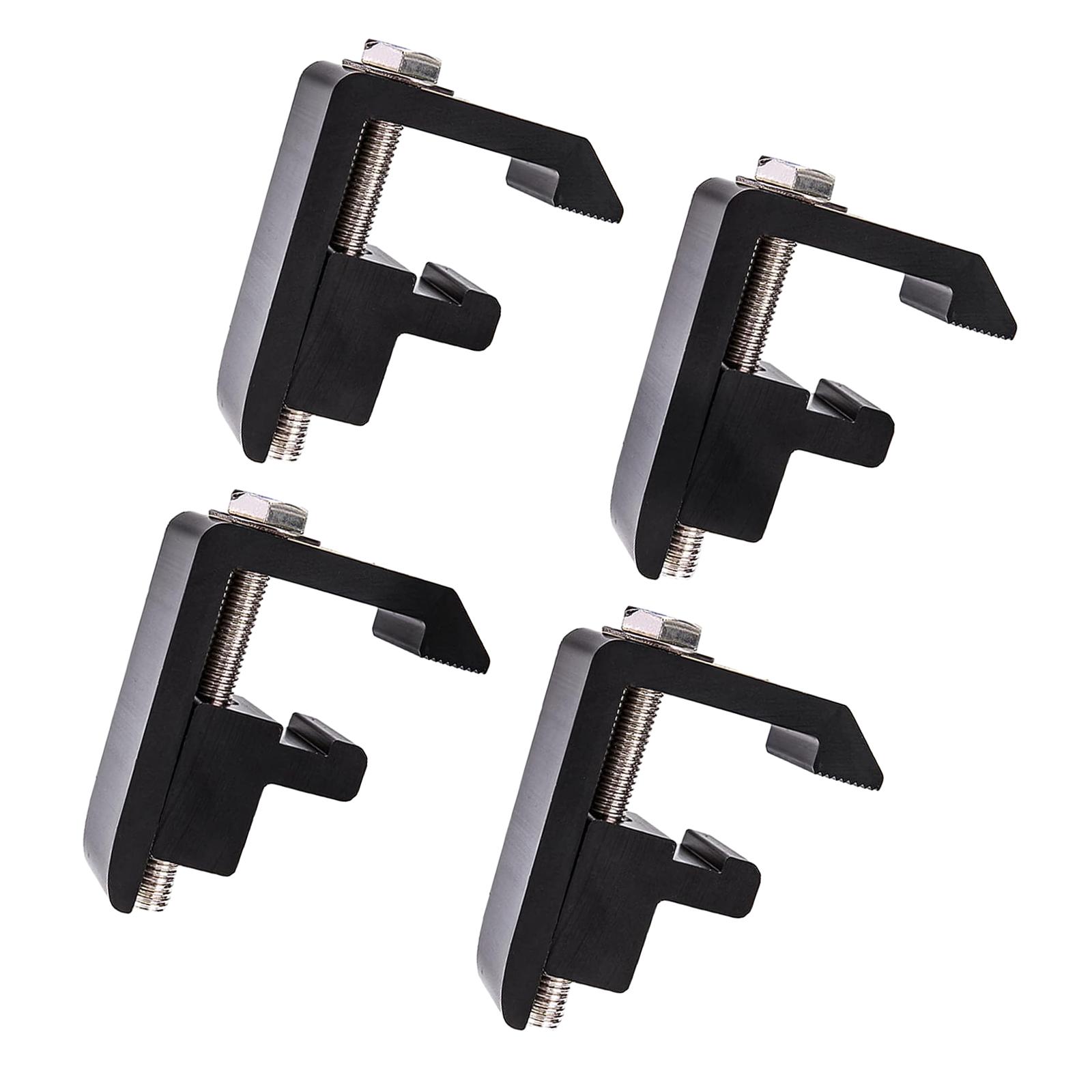 4Pcs Track System Mounting Clamps for Camper Shell Truck Canopy Bracket