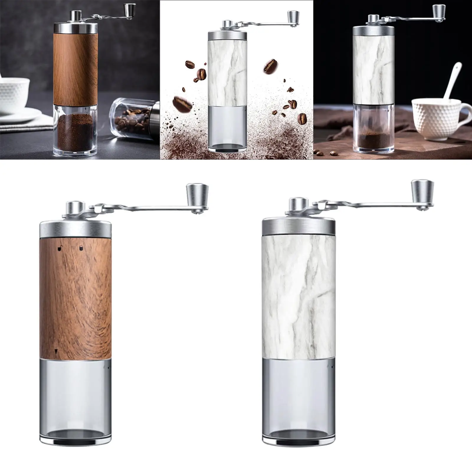 Manual Coffee Grinder Adjustable Hand Coffee Grinder High Quality Burr Grinder with Coffee Filter Espresso Grinder Hand Mill