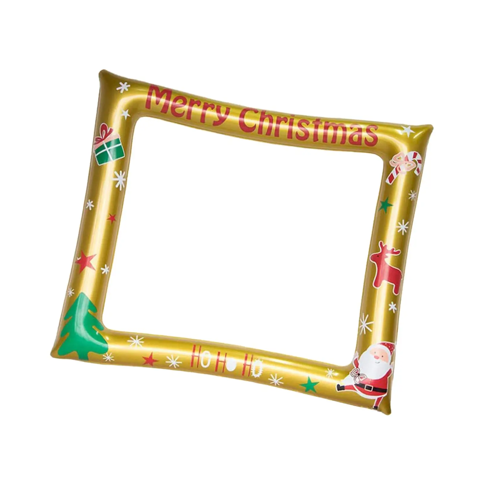 Inflatable Photo Frame Photo Props Fun Holiday Party Supplies PVC Photobooth Props Picture Frame for Holiday Wedding Party Xmas