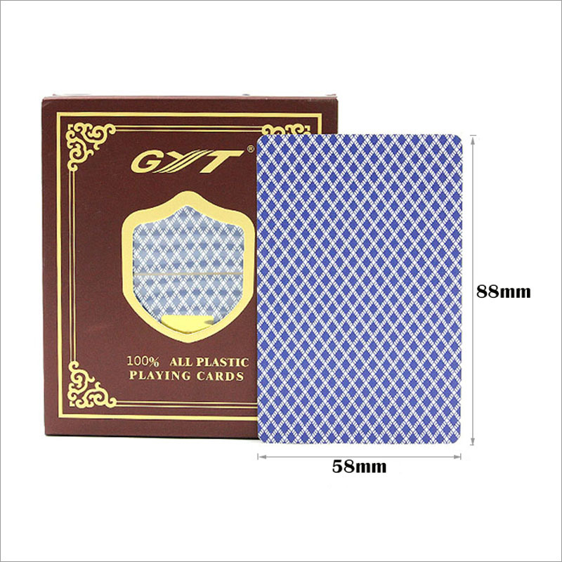 Description Picture 5 of item1 PCS Playing Cards Two Sided Scrub Casino Plastic Playing Cards Waterproof Poker Club Board Games 58*88mm Magic Tricks Tool