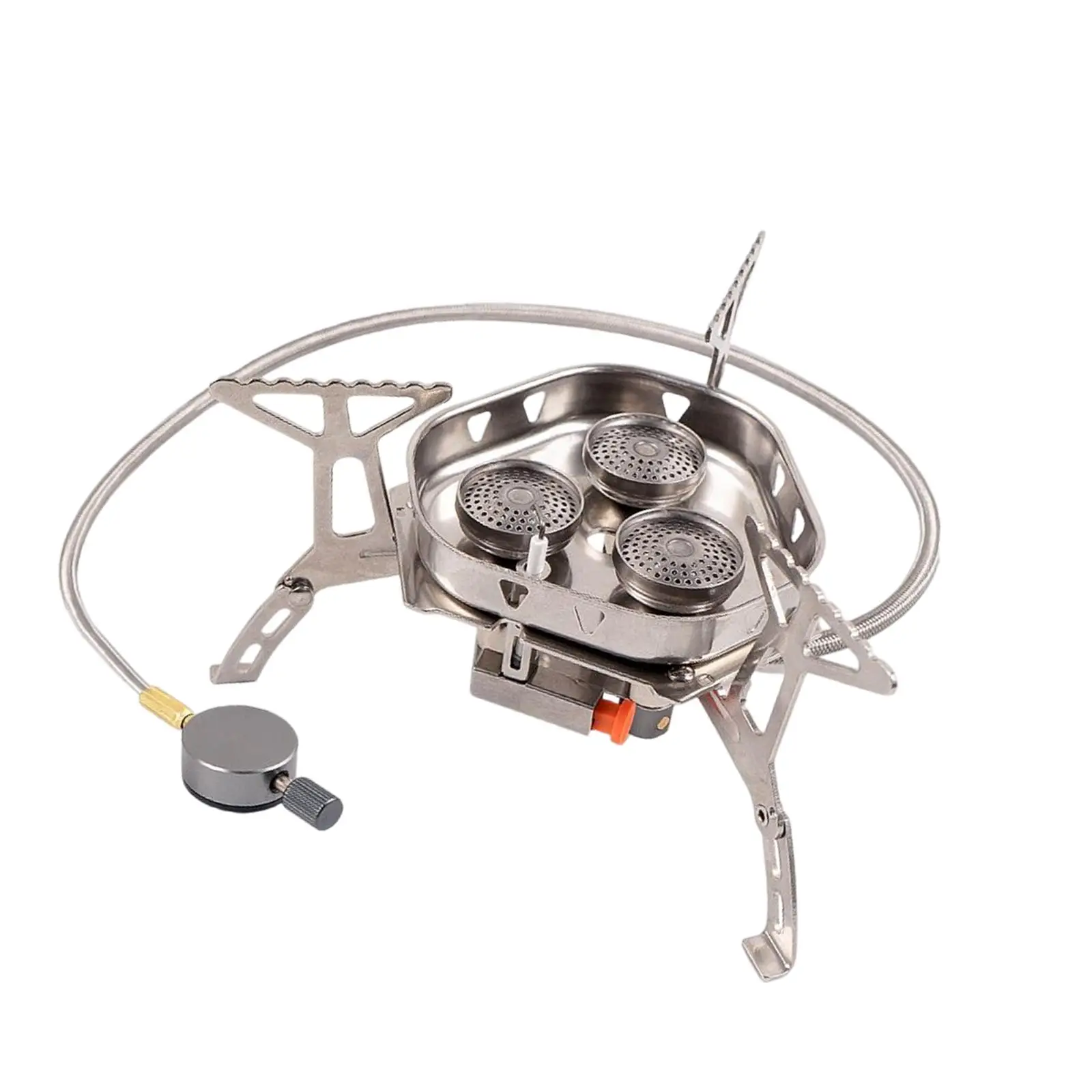 Camping Gas Stove Lightweight Collapsible Mini Cookware Cooking Tool Durable Adjustable for Outdoor Trekking Picnic Fishing