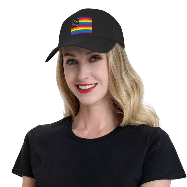 Personalized LGBT Gay Pride Rainbow American Flag Baseball Cap Women Men  Breathable Dad Hat Summer Hats Outdoor Snapback Caps - AliExpress