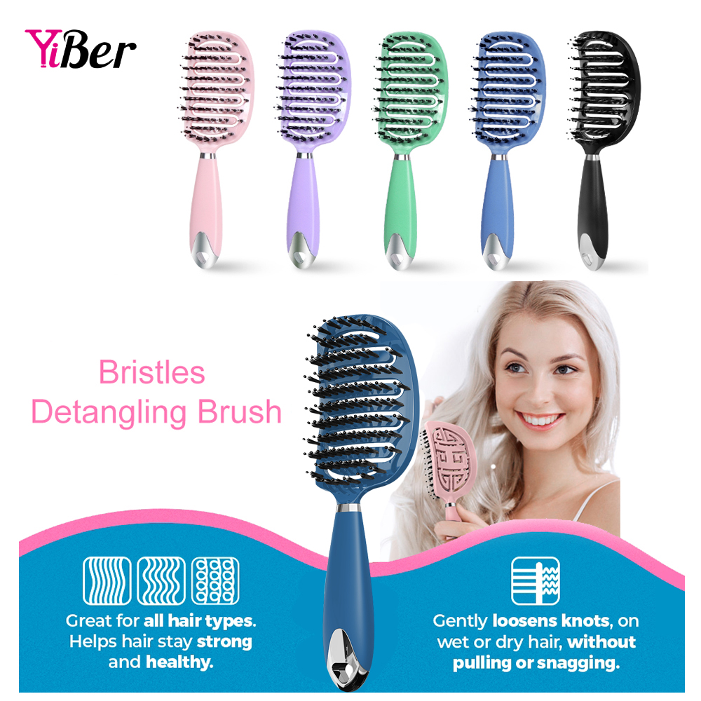 Best of Hair Brush Hair Scalp Massage Comb Women Wet Dry Curly Detangle Hairbrush Bristle Nylon Brush Salon Hairdressing Styling Tools Reviews & Tips