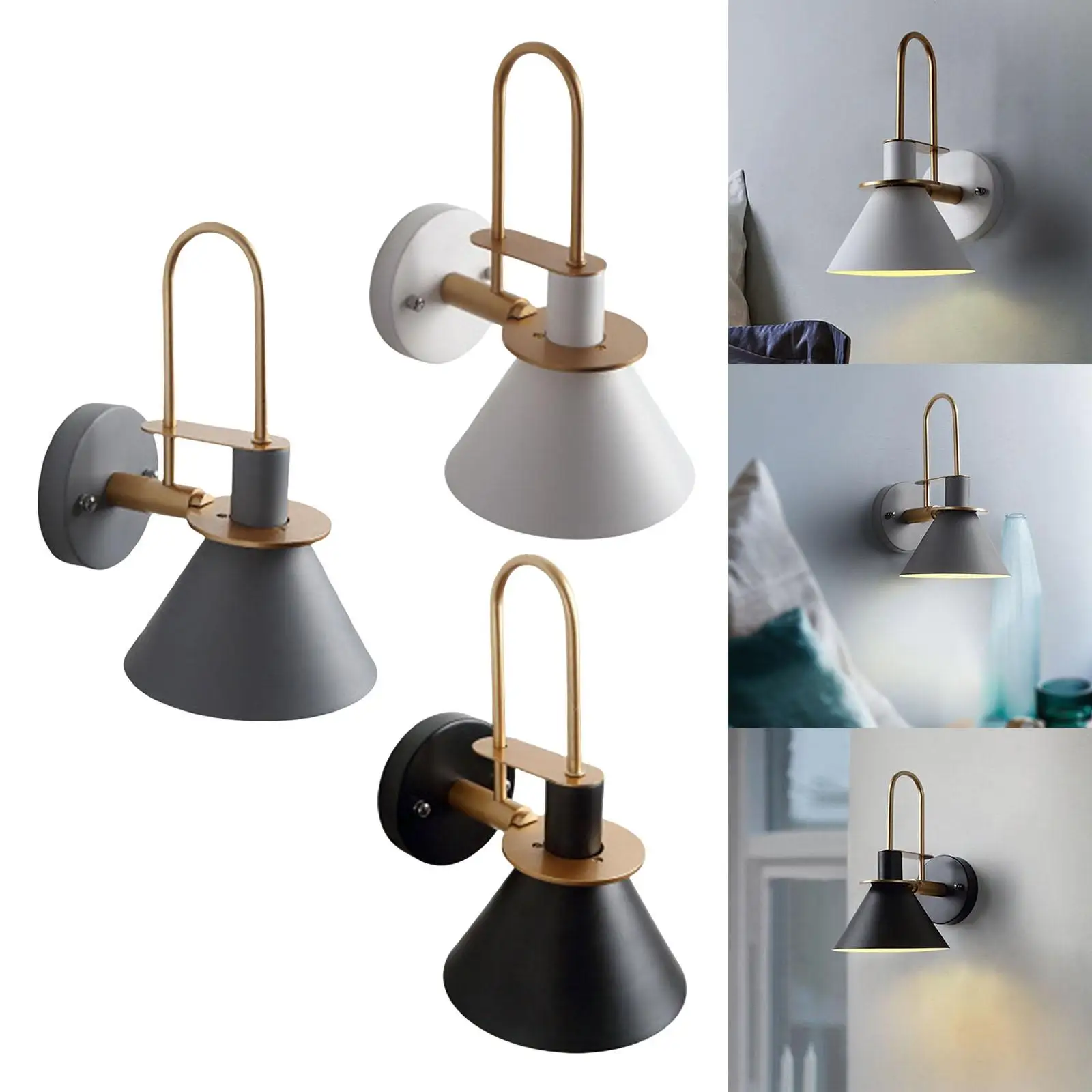 Industrial Wall Sconce E27 Creative Modern for Indoor Bedroom Aisle