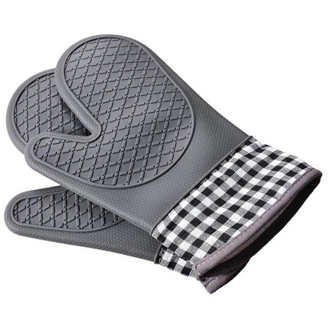 1Pc Oven Mitt Stain-proof Rhombic Texture Kitchen Accessories No