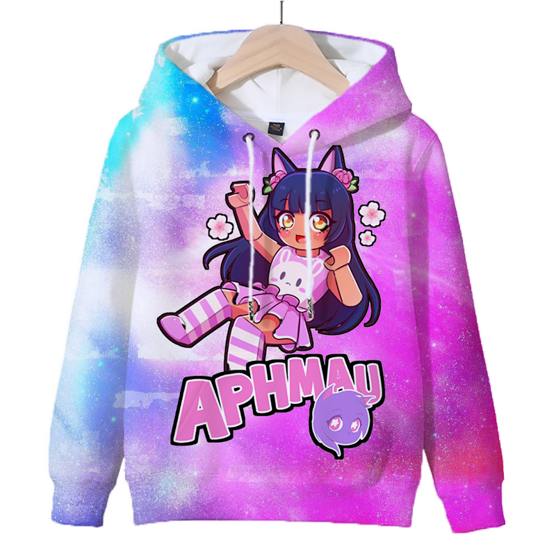 Title 26, Sweat à capuche imprimé Aphmau pour enfants, je...