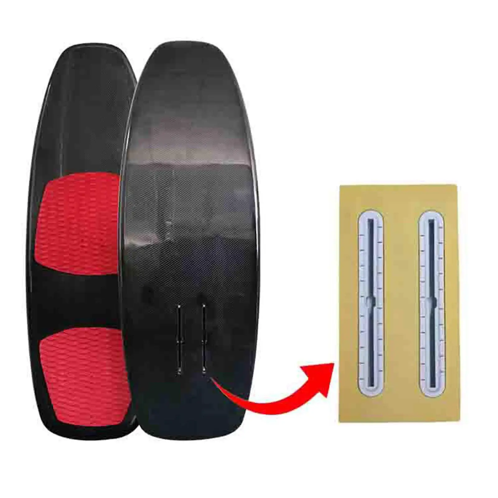 Surfboard Fins Box Hydrofoil Box Tail Slots Universal Hydrofoil Rail Box for Outdoor Wakeboard Stand up Paddleboard Repair Part