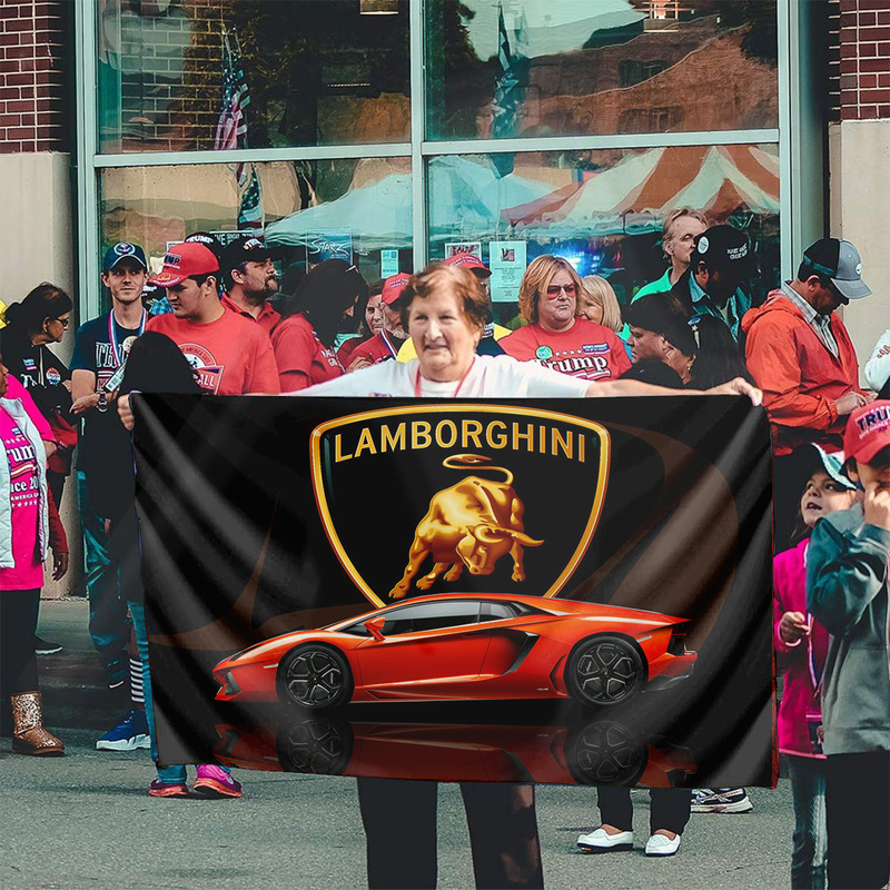 Bandera del orgullo del logotipo del coche Lamborghini, regalo impreso,  Bandera de carreras, bandera del orgullo al aire libre para el hogar, gran  oferta, 2022| | - AliExpress